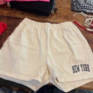 Brandy Melville/John Galt New York Rosa Sweat Shorts - one size